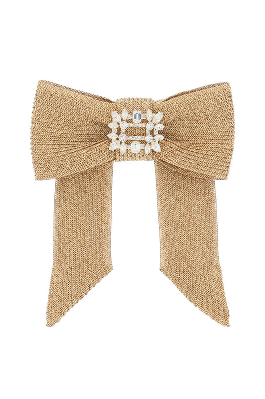 Hair Clip With Buckle Broche Vivier  - Beige