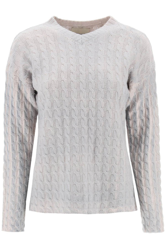 Ainhoa Cable Knit Sweater  - Grigio