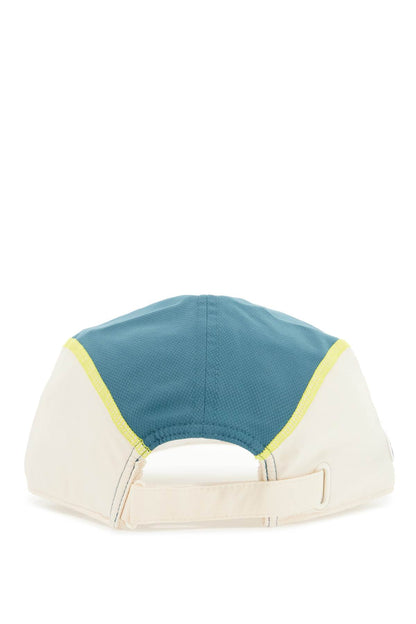 Baseball Cap With Color Blocking  - White