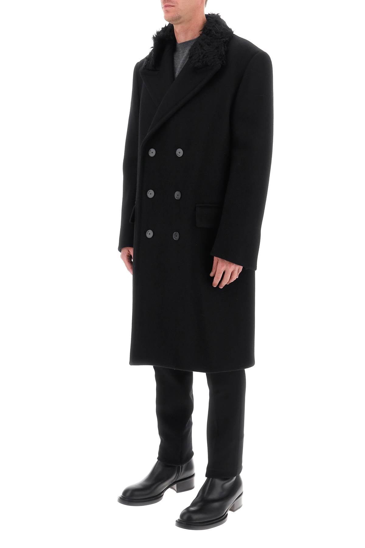 Wool Oversize Coat  - Nero