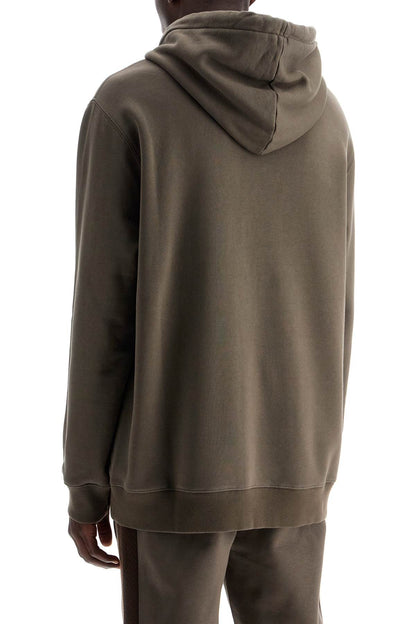 Hooded Curb Sweat  - Brown