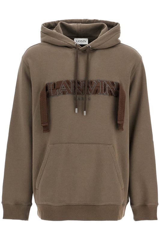 Hooded Curb Sweat  - Brown