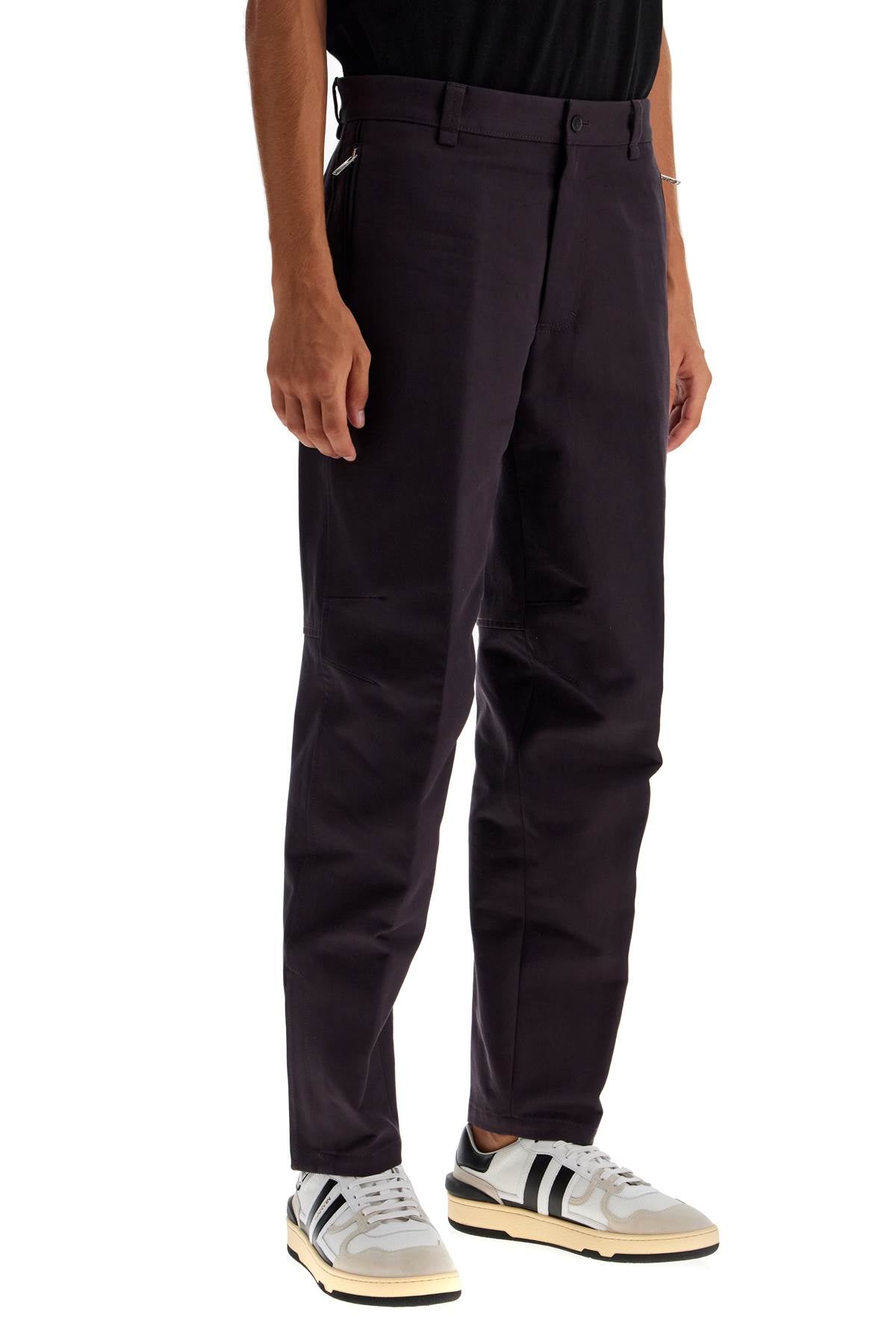 Biker Gabardine Trousers  - Purple