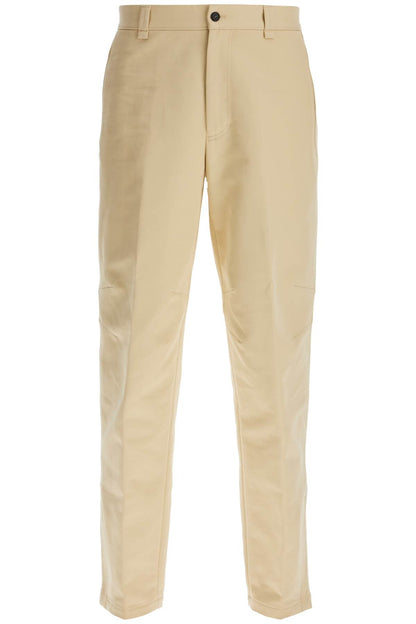 Biker Gabardine Trousers  - Beige