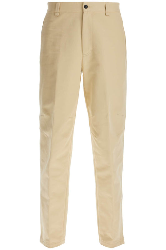 Biker Gabardine Trousers  - Beige