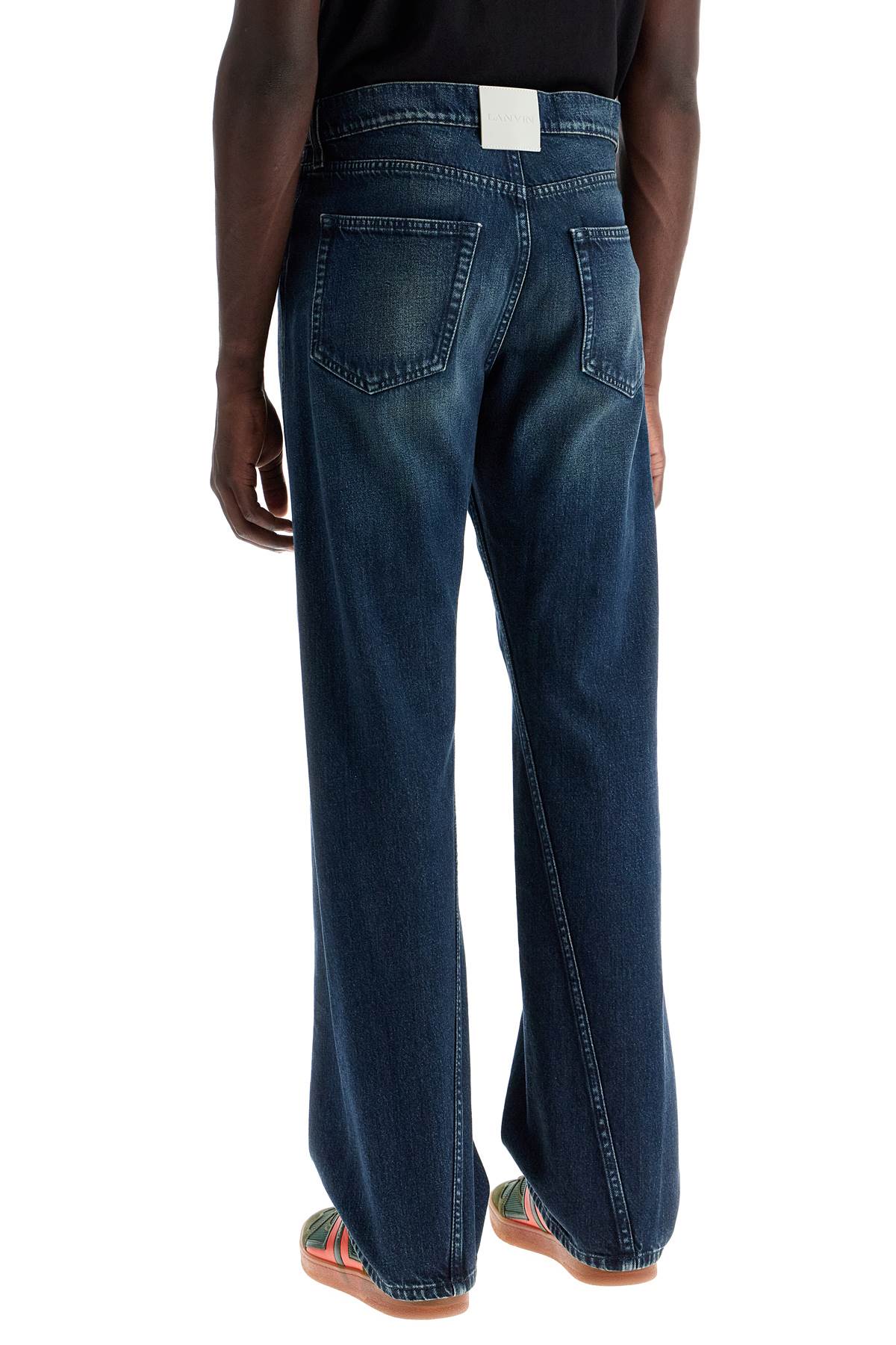 Jeans With Twisted Seams  - Blue