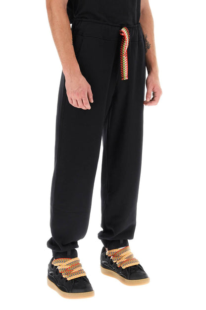 'curb Lace' Sweatpants  - Nero