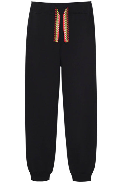 'curb Lace' Sweatpants  - Nero