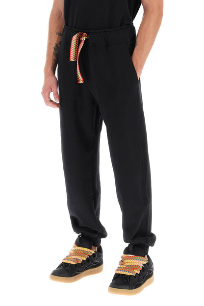 'curb Lace' Sweatpants  - Nero