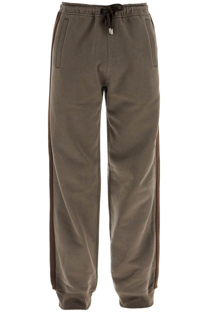 -side Joggers With Stripes  - Brown