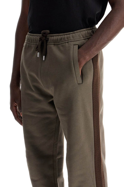 -side Joggers With Stripes  - Brown