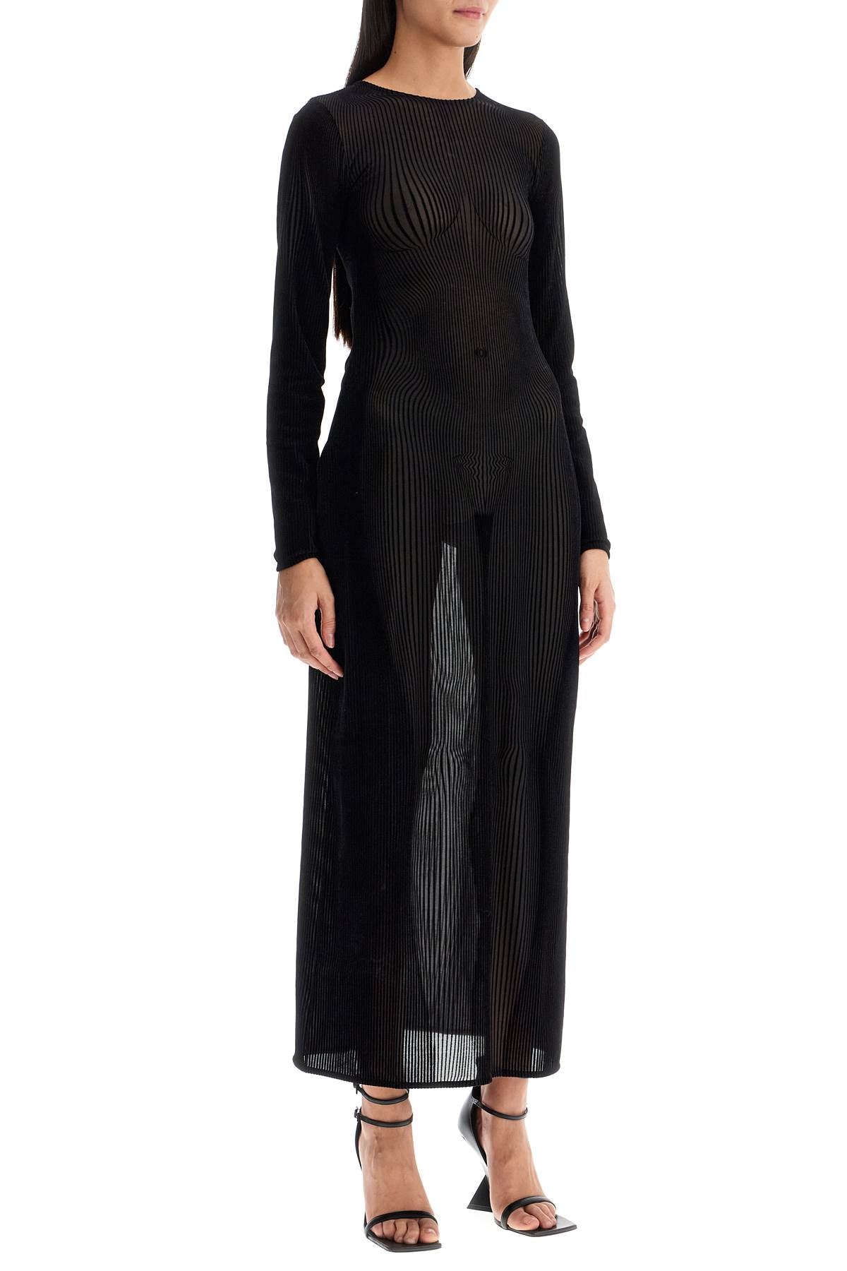 Maxi Dress With Transform  - Black