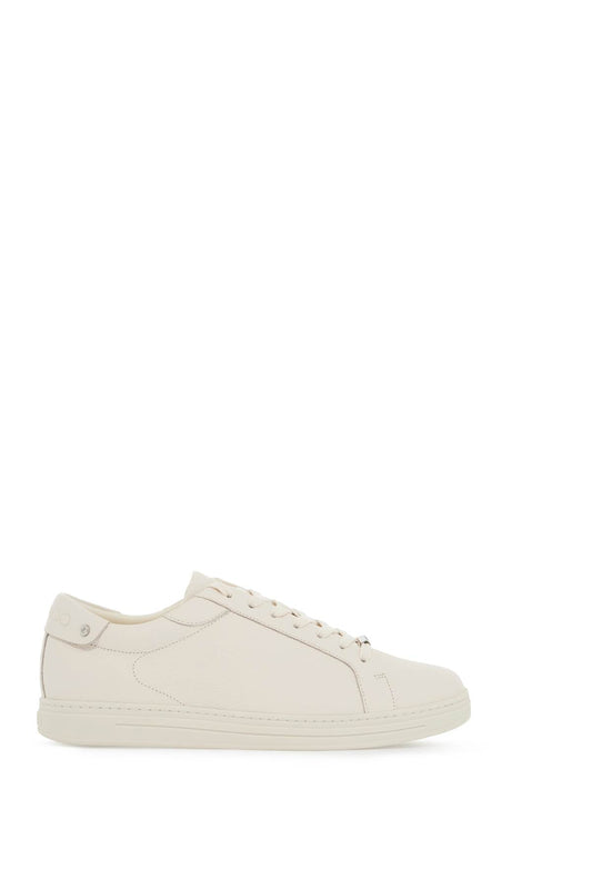 "hammered Leather Rome Sneakers  - White