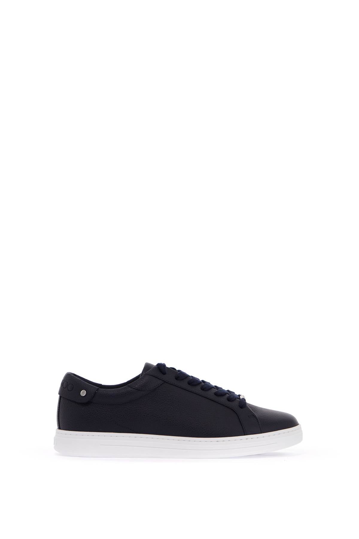 "hammered Leather Rome Sneakers  - Blue