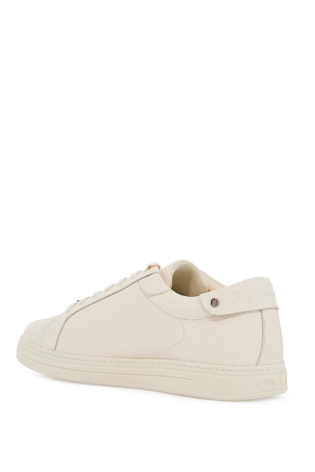 "hammered Leather Rome Sneakers  - White