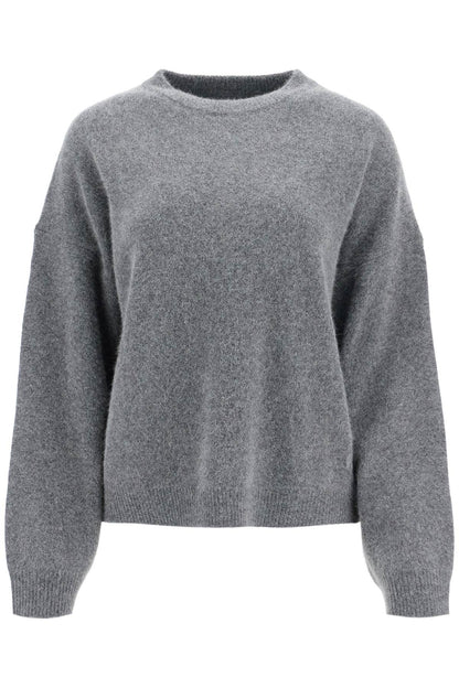 In Wool And Yak Blend Pullover Sweater  - Grey