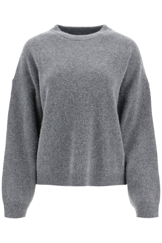 In Wool And Yak Blend Pullover Sweater  - Grey