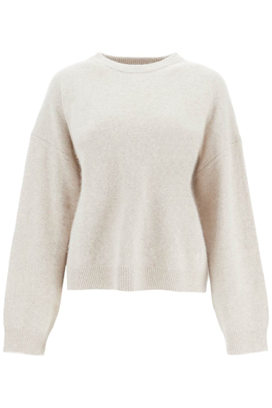 In Wool And Yak Blend Pullover Sweater  - Beige