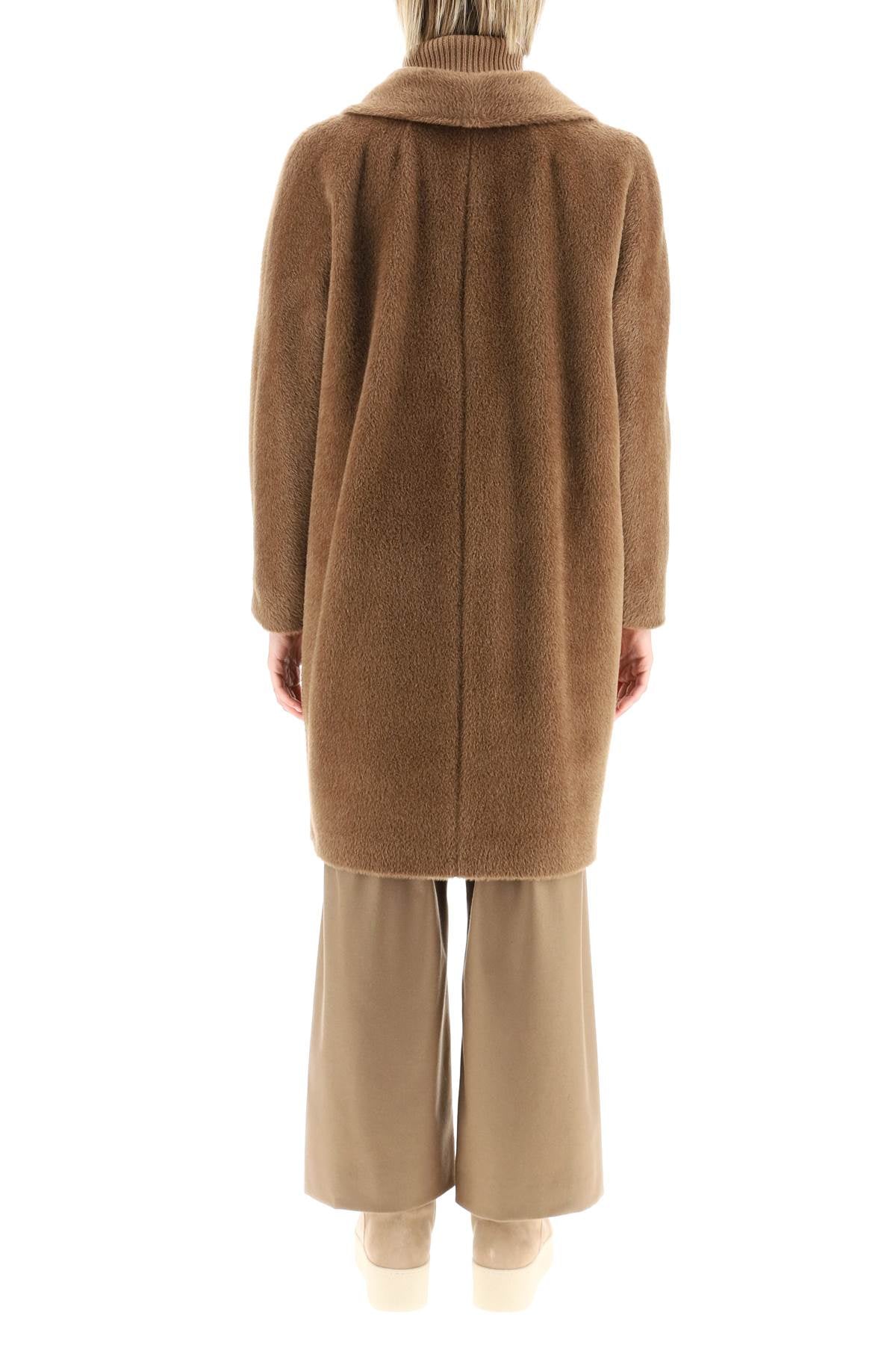 Roseto Wool And Alpaca Coat  - Brown