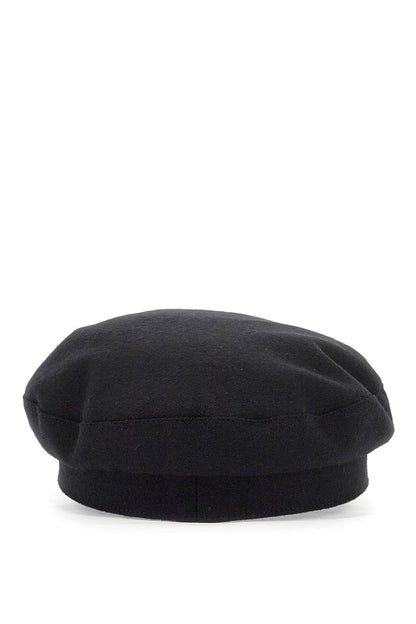 Felt Sailor Hat With Br  - Black