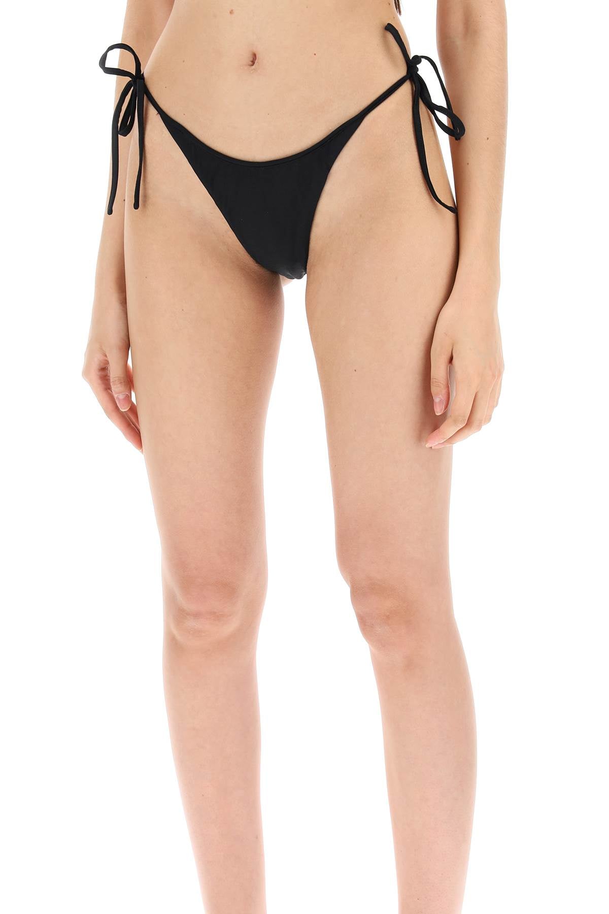 "bikini Bottom With Lace  - Black