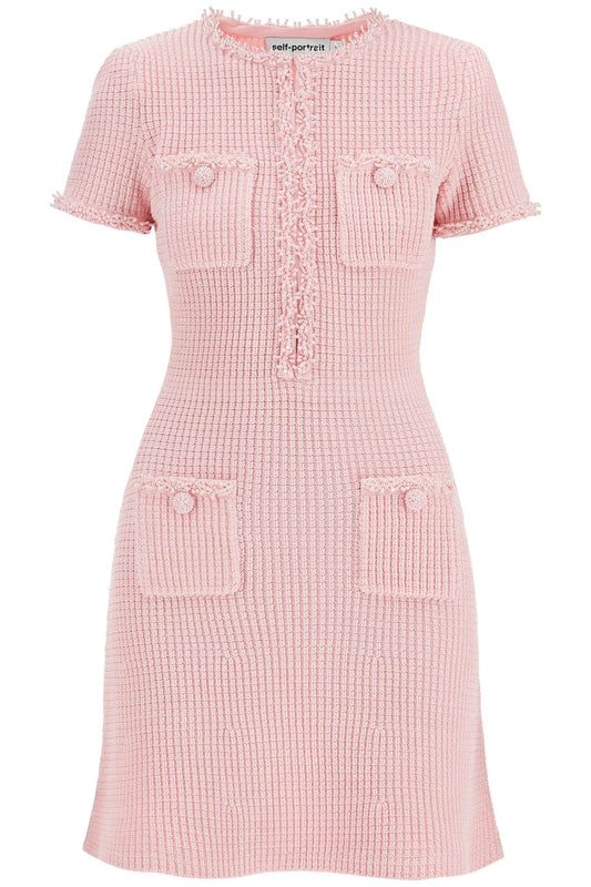 Mini Knitted Dress In Seven  - Pink