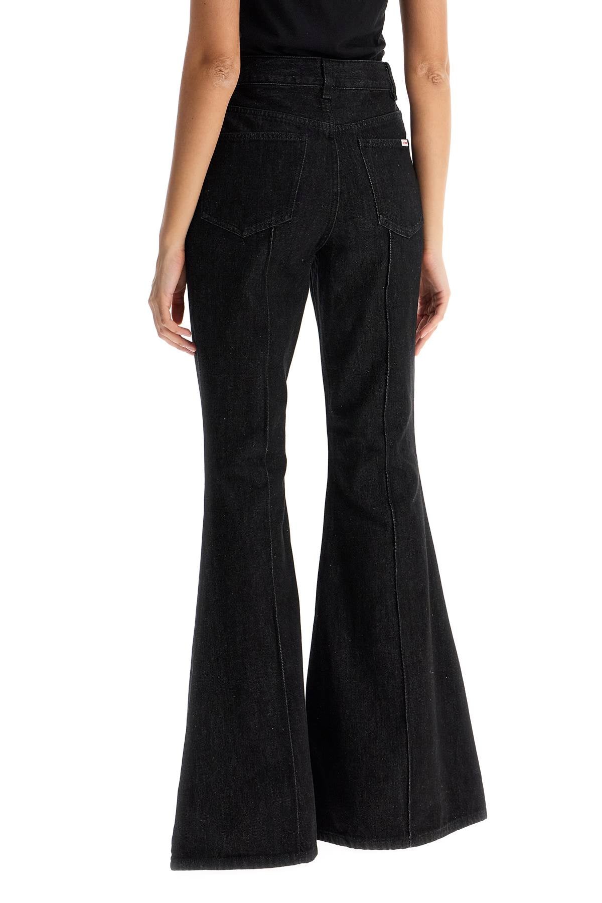 High-waisted Flare Jeans For  - Black