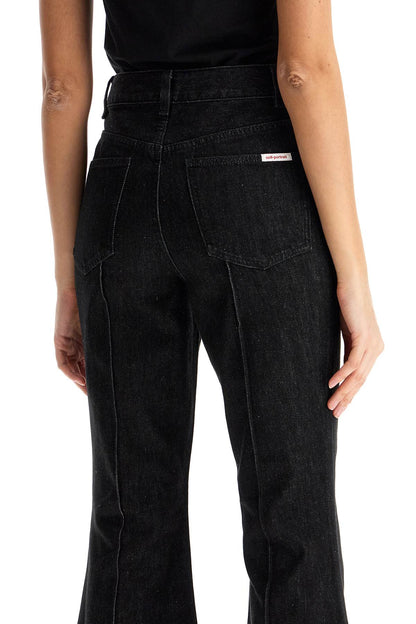 High-waisted Flare Jeans For  - Black