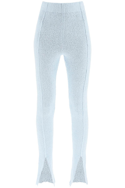 'aliciana' Bouclé Knitted Leggings  - Celeste