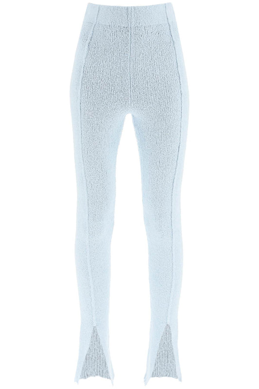 'aliciana' Bouclé Knitted Leggings  - Celeste