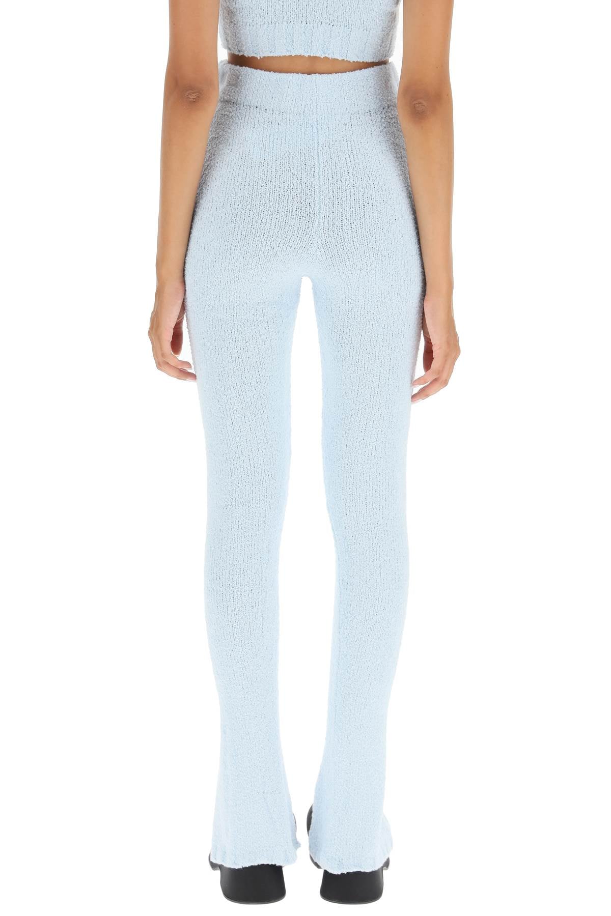 'aliciana' Bouclé Knitted Leggings  - Celeste