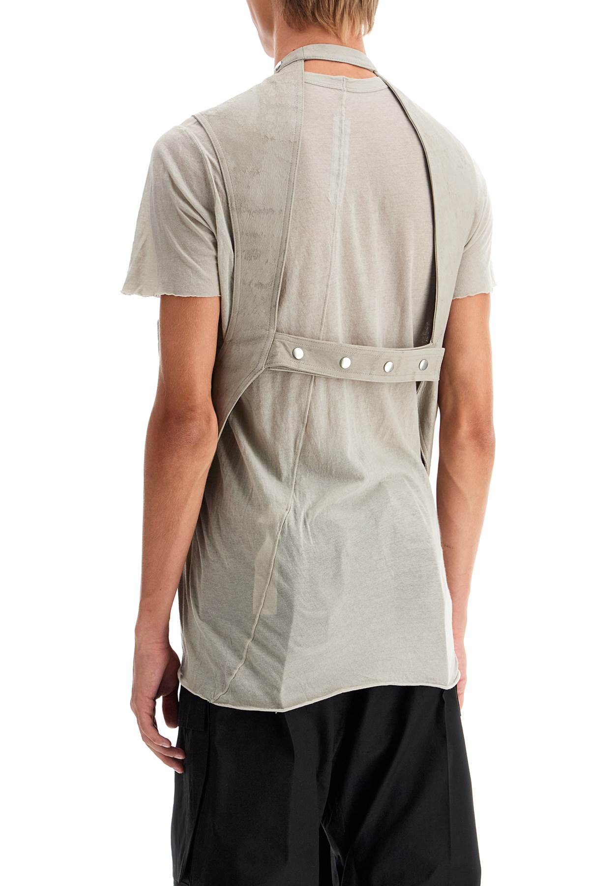 Nappa Leather Cargo Vest For  - Grey