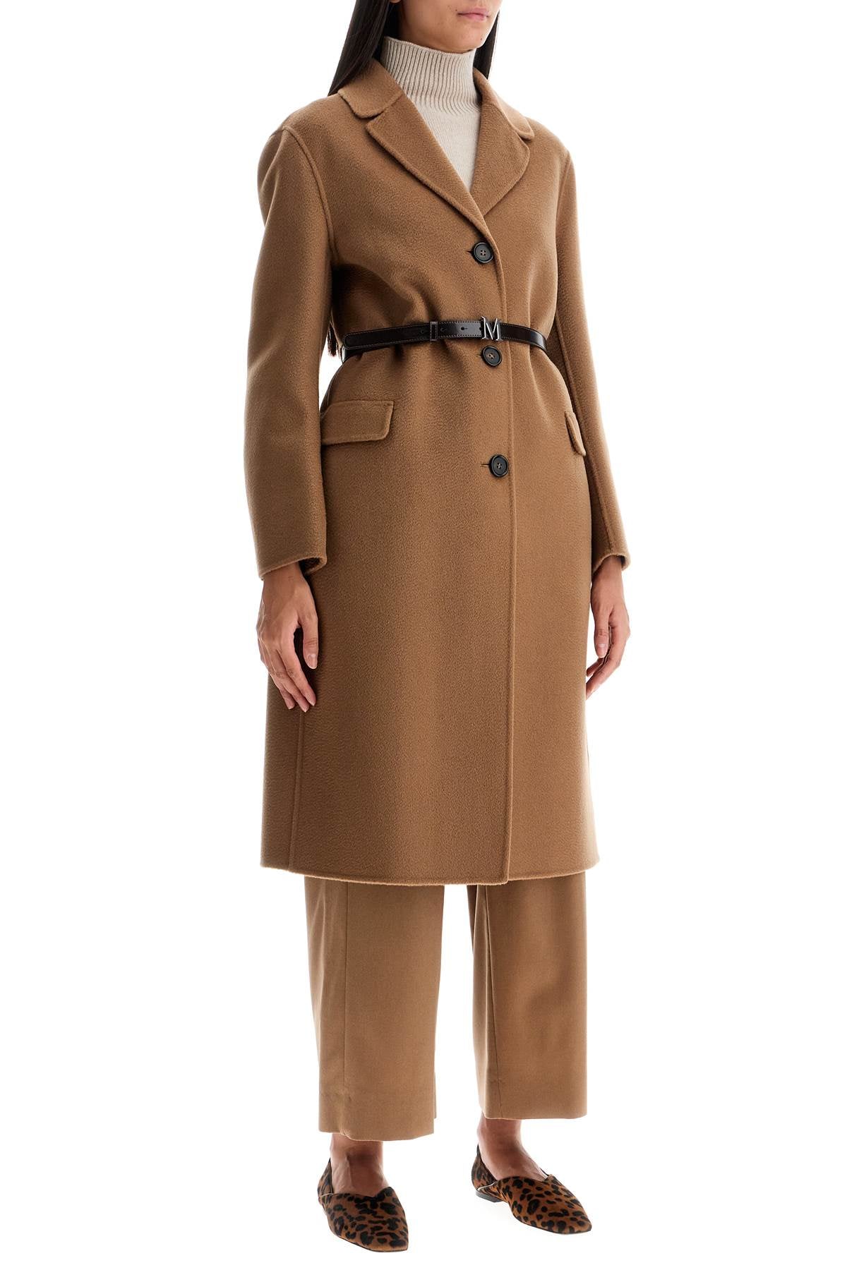 Coat With Belt By Rubens  - Beige