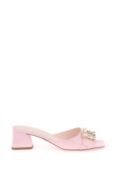 "très Vivier Patent Leather Mules With  - Pink