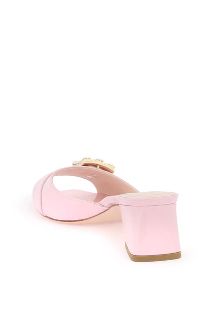 "très Vivier Patent Leather Mules With  - Pink