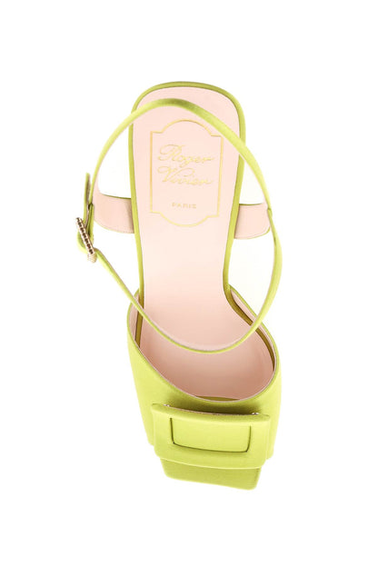 Satin Sandals  - Verde