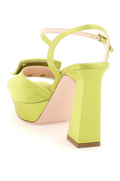 Satin Sandals  - Verde