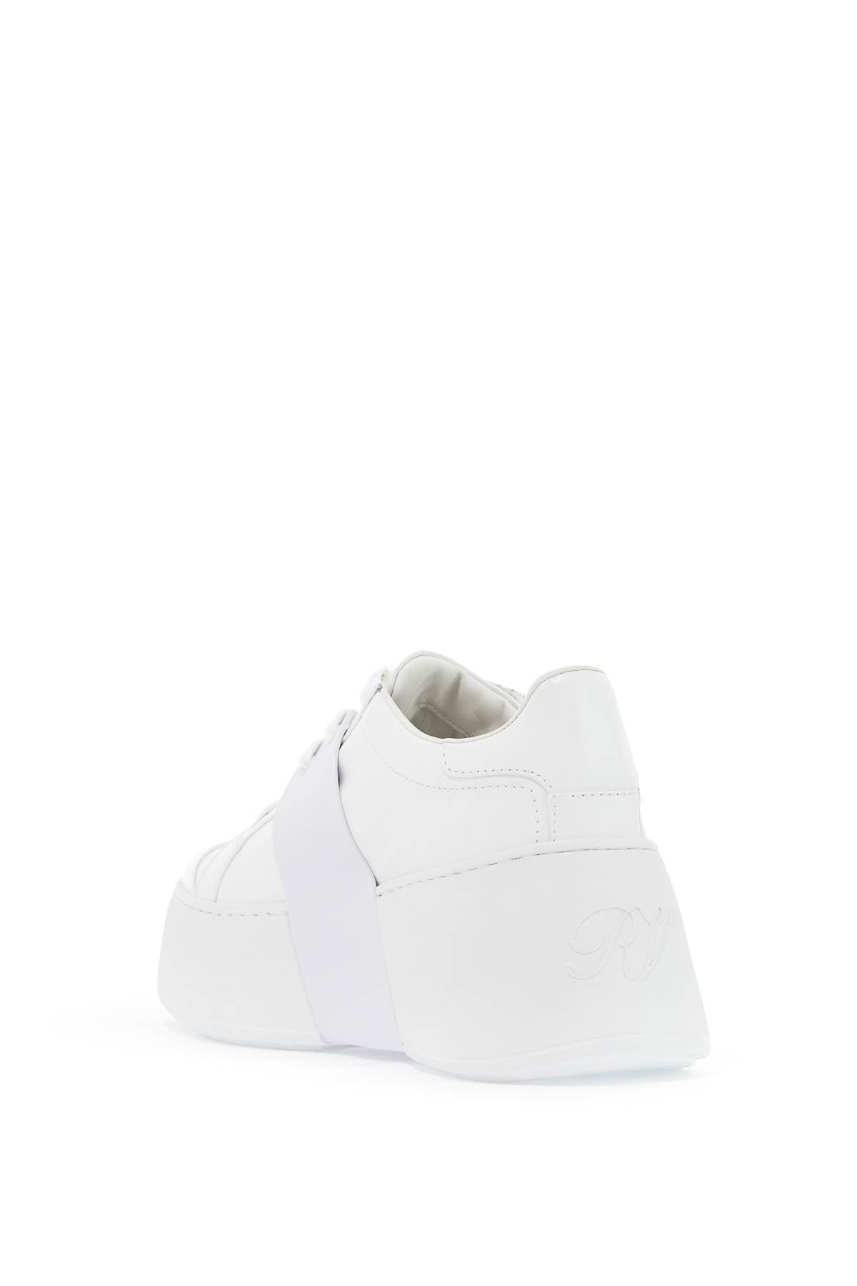 Leather Viv' Skate Sneakers  - Bianco