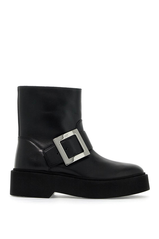 "viv' Platform Rangers Ankle  - Black