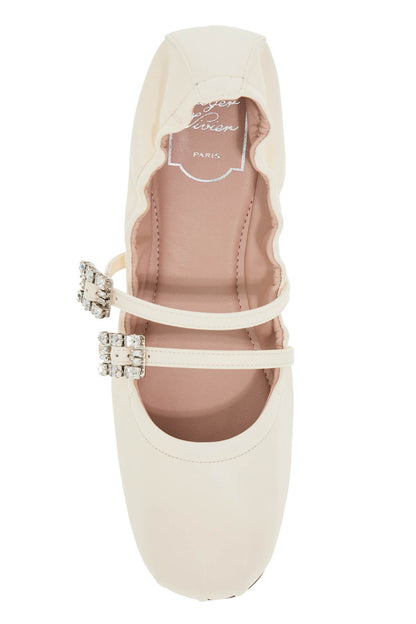 "nappa Ballet Flats With Strass Buck  - White