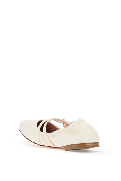 "nappa Ballet Flats With Strass Buck  - White