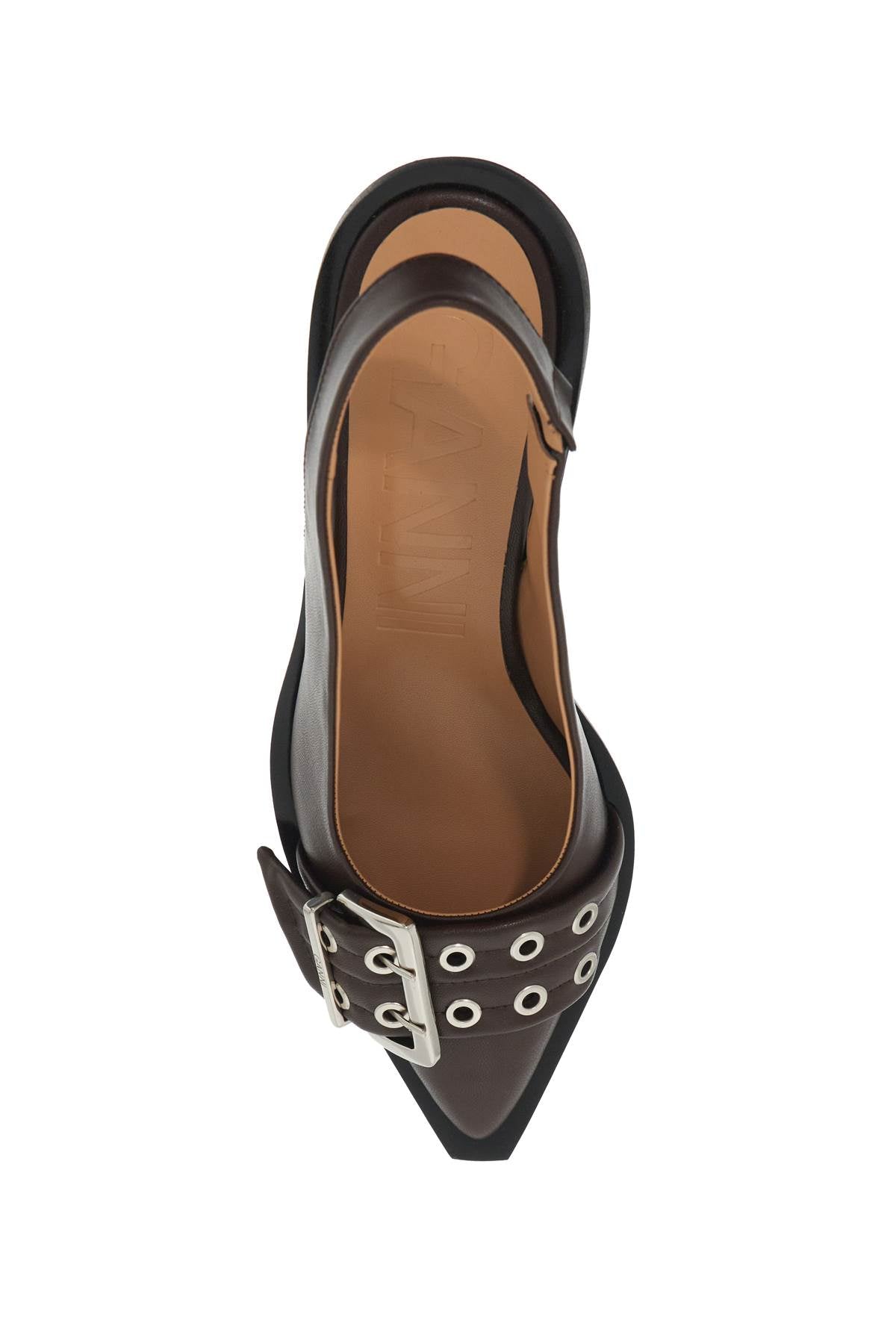 Slingback Decollet  - Brown