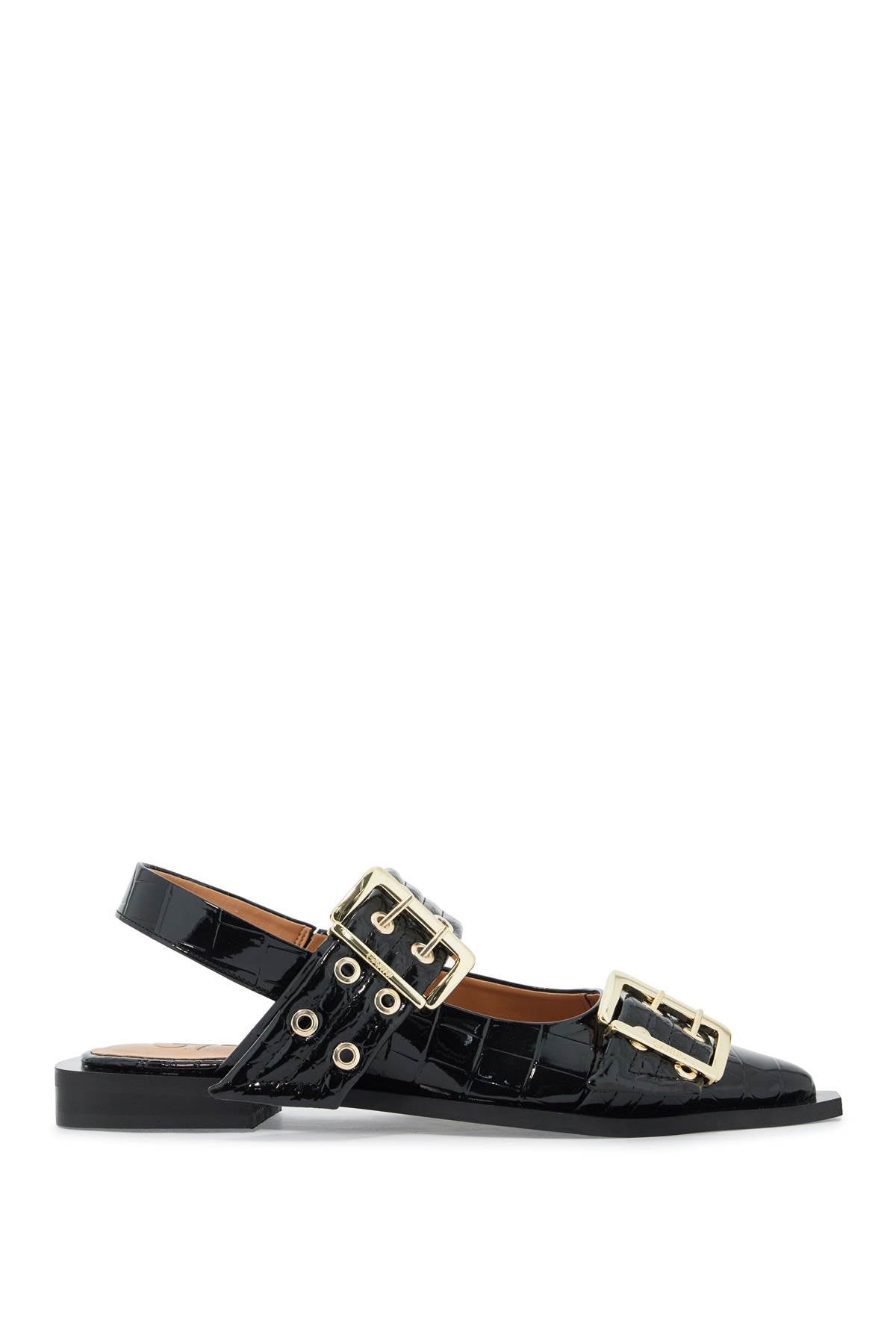 Slingback Flats  - Black