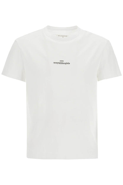 'reverse Logo T-shirt With  - White