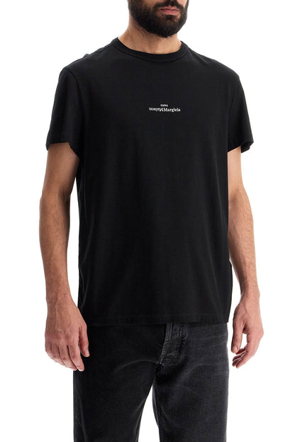 'reverse Logo T-shirt With  - Black