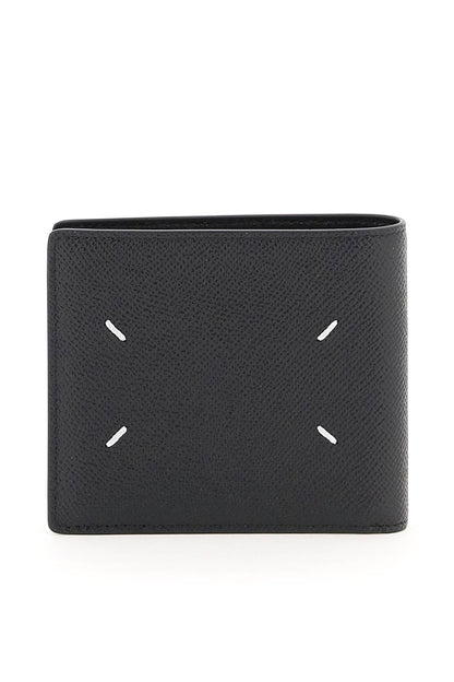 Four Stitches Bifold Wallet  - Black