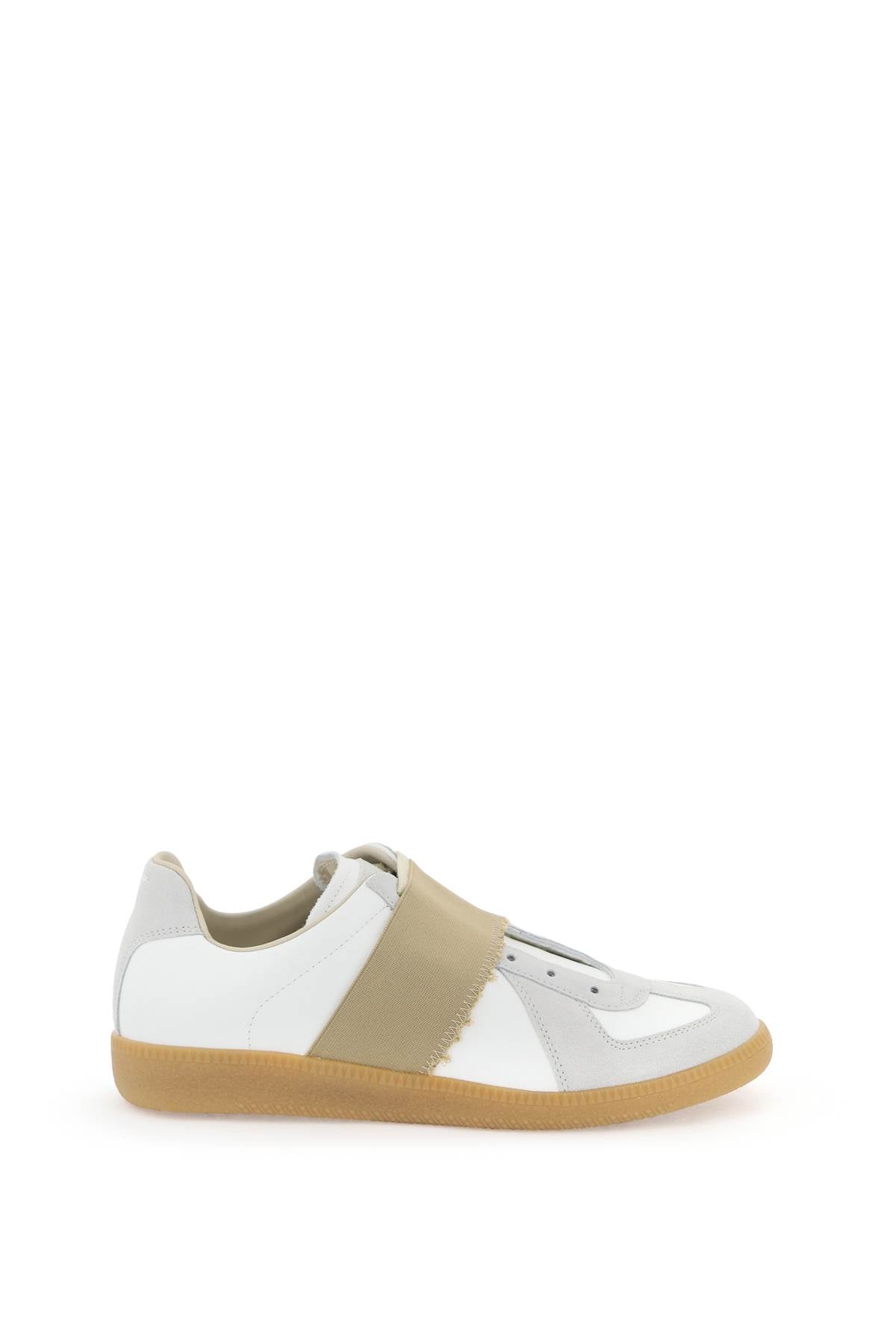 Replica Sneakers With Elastic Band  - White