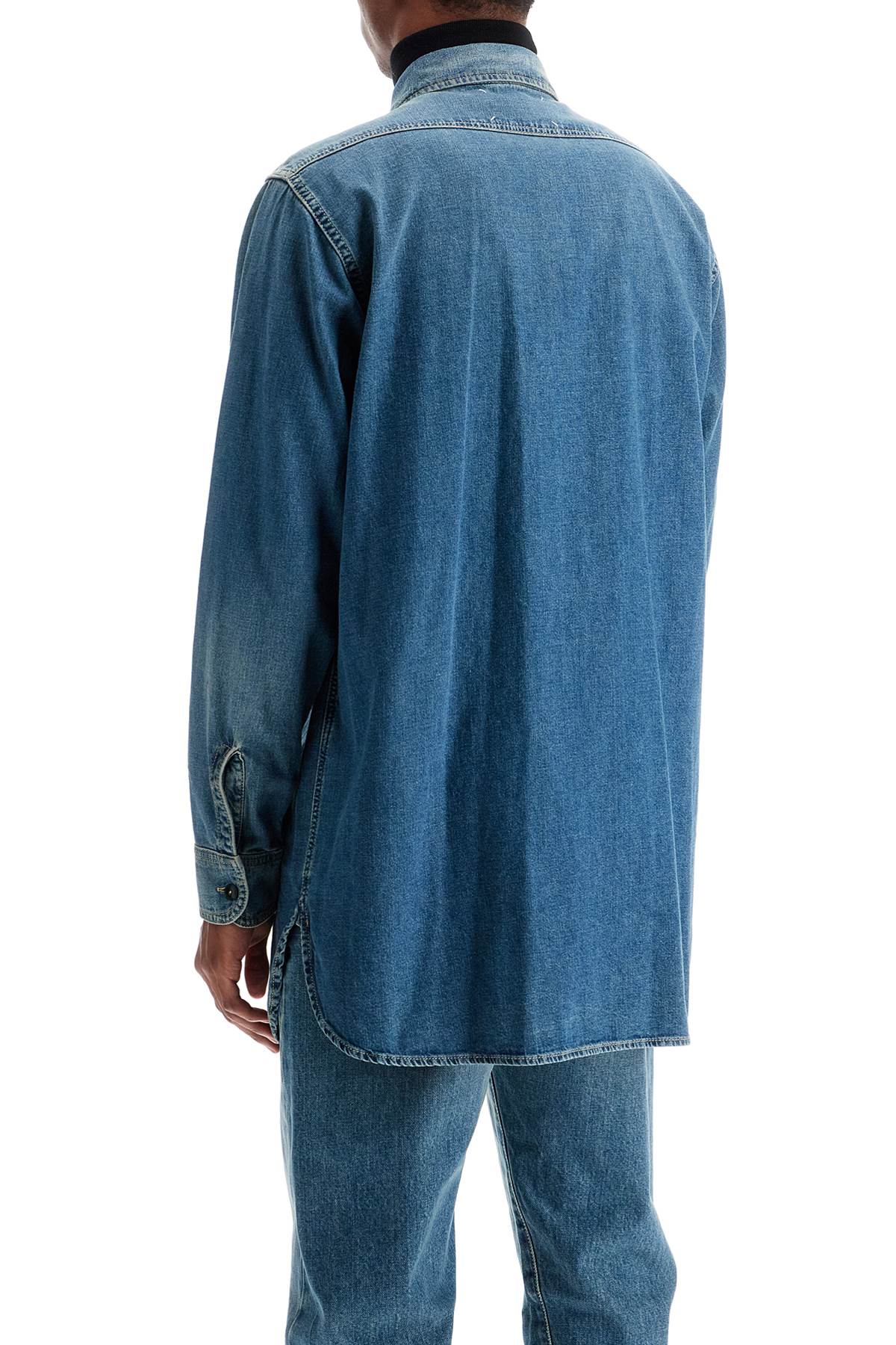 Lightweight Denim Shirt  - Blue