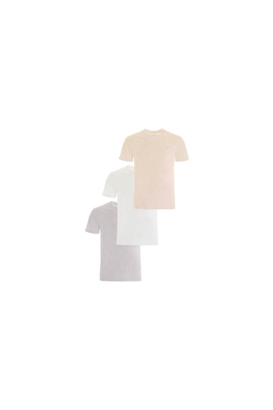 Tripack Cotton T-shirt  - Beige