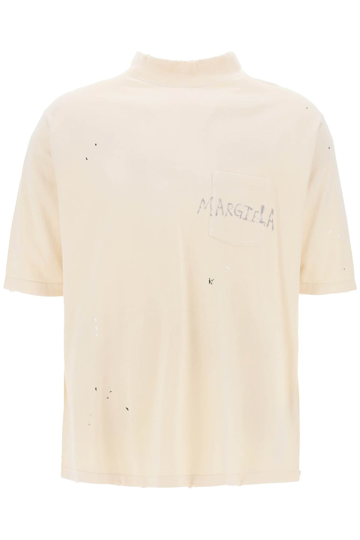 Handwritten Logo T-shirt With Written Text  - Neutro